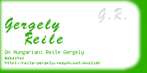 gergely reile business card